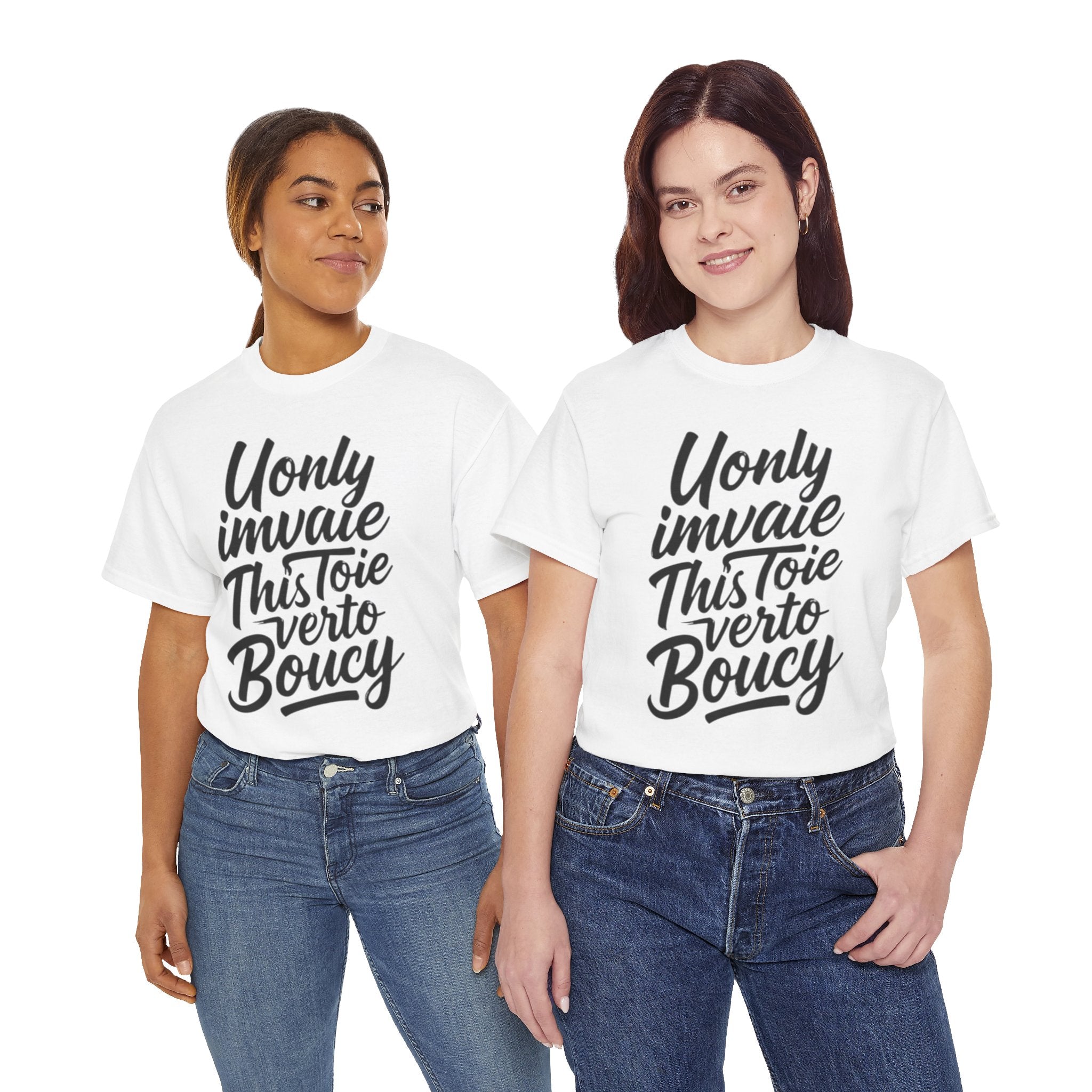 Graphic Tee — Script Typography Quote Shirt