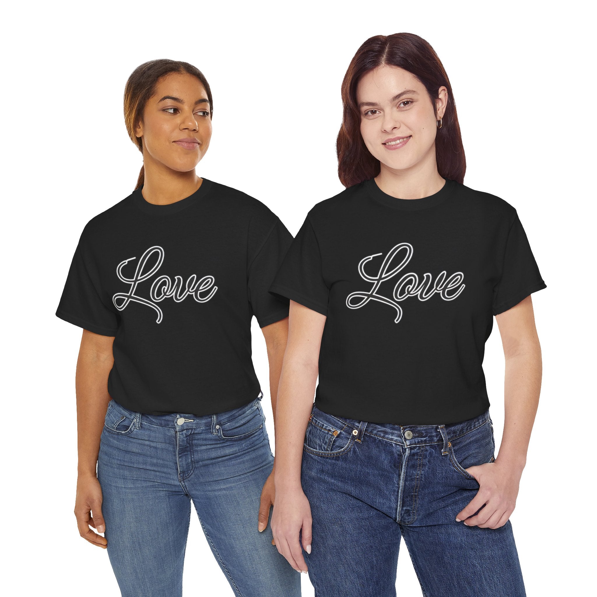 Love Script T‑Shirt — Retro Cursive Graphic Tee
