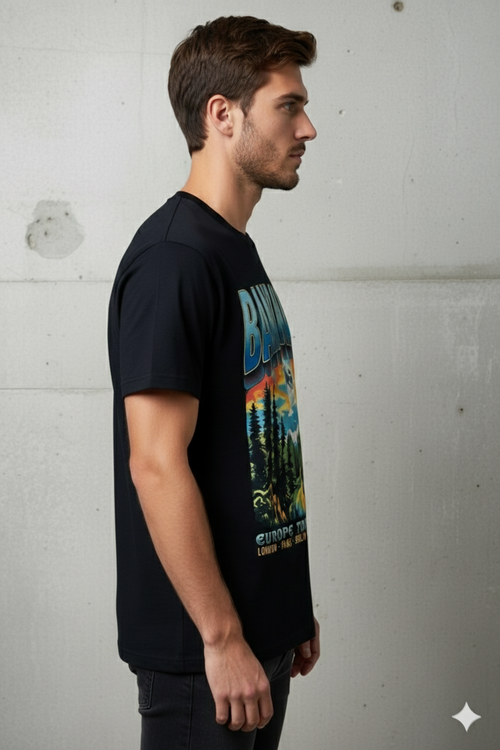 Band Tour Tee — Vintage Mountain Concert Graphic T-Shirt