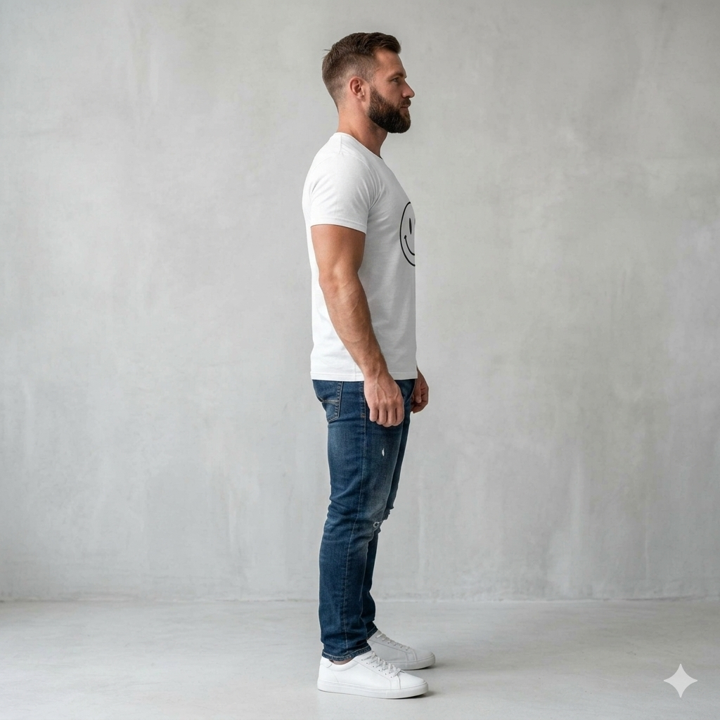 Smiley Face Graphic Tee — Minimal Retro Happy Face T-Shirt