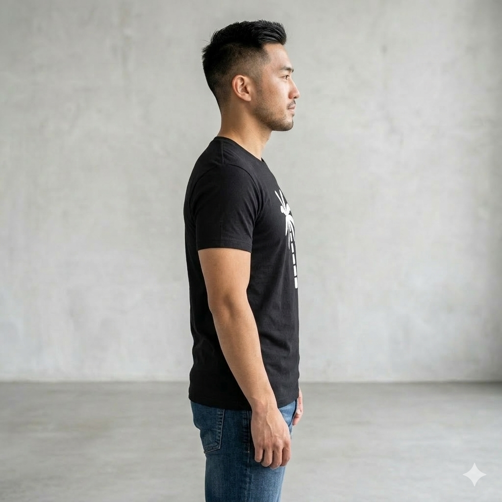 Palm Tree T-Shirt — Minimal White Palm Graphic Tee