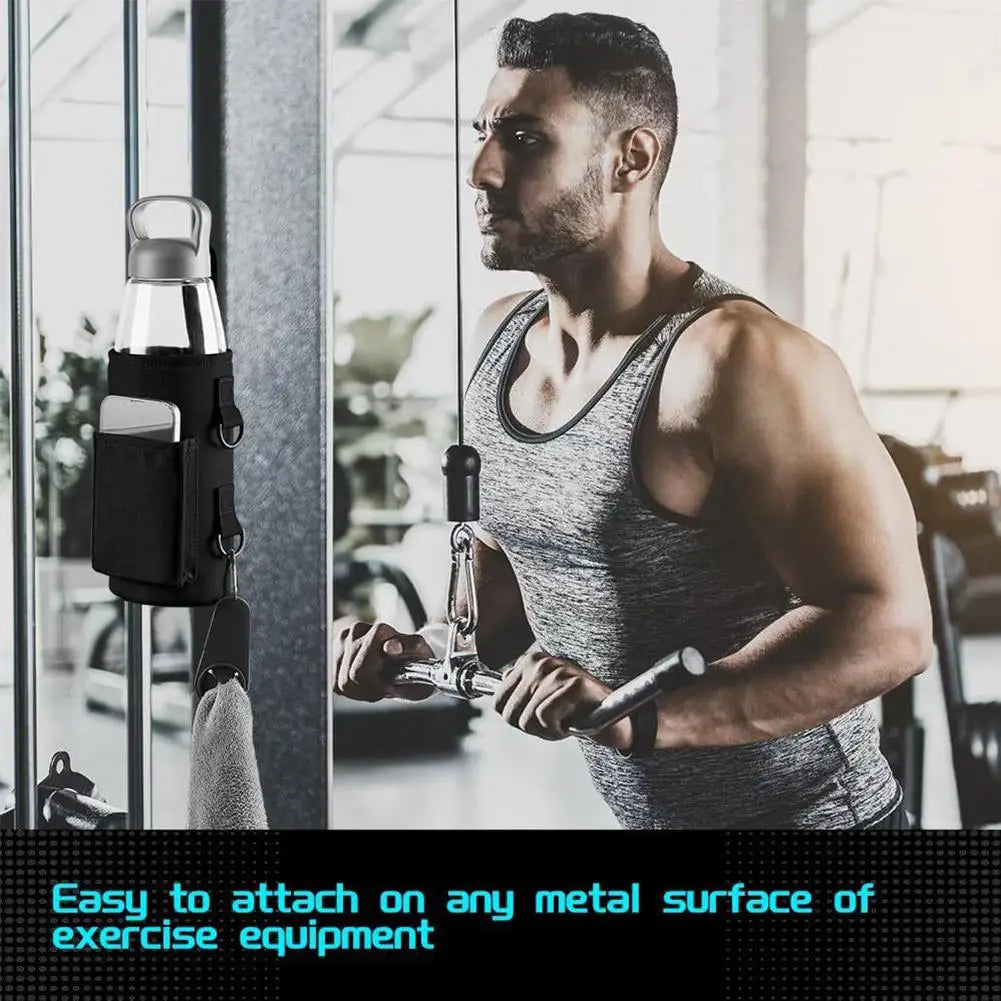 Magnetic Water Bottle Pouch Cup Holder Bag Gym-specific Water Cup Holder With Strong Magnet For Outdoor Sports Bottle Bag