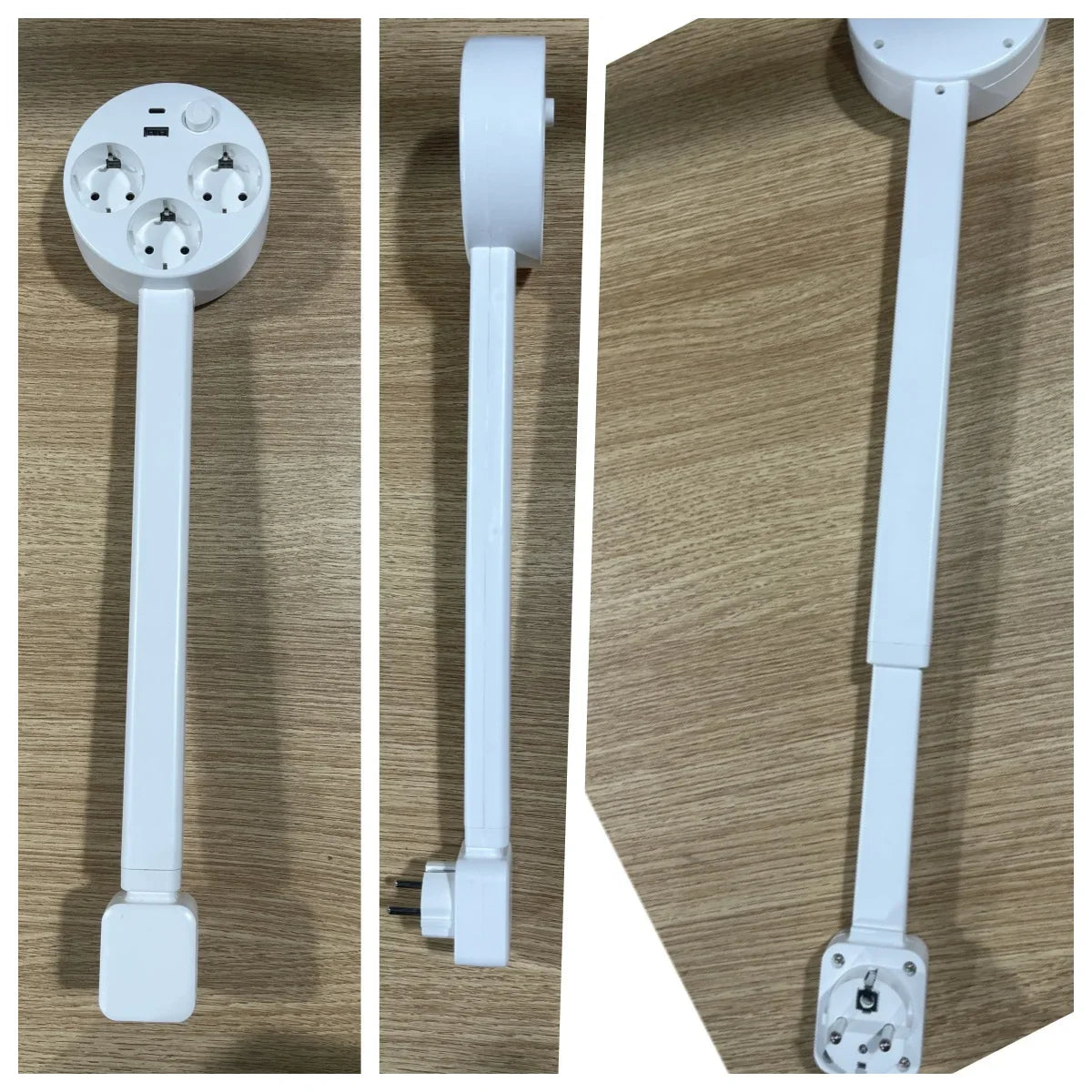 New Electrical Outlet Extender Seat Extender - Power Socket Extender In Three Specification Rotatable Folding Portable Tonfa