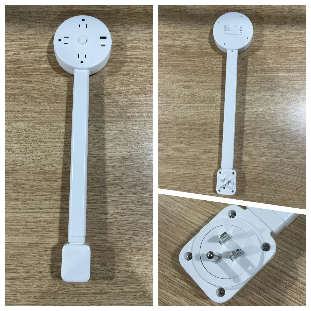 New Electrical Outlet Extender Seat Extender - Power Socket Extender In Three Specification Rotatable Folding Portable Tonfa