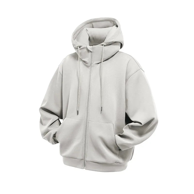 Airbag Hoodie Travel Neck Airbag Safety Sweatshirt Shockproof Protective Hoodie Outdoor  Wear Unisex Zip-Up Fleece Jacket  Man