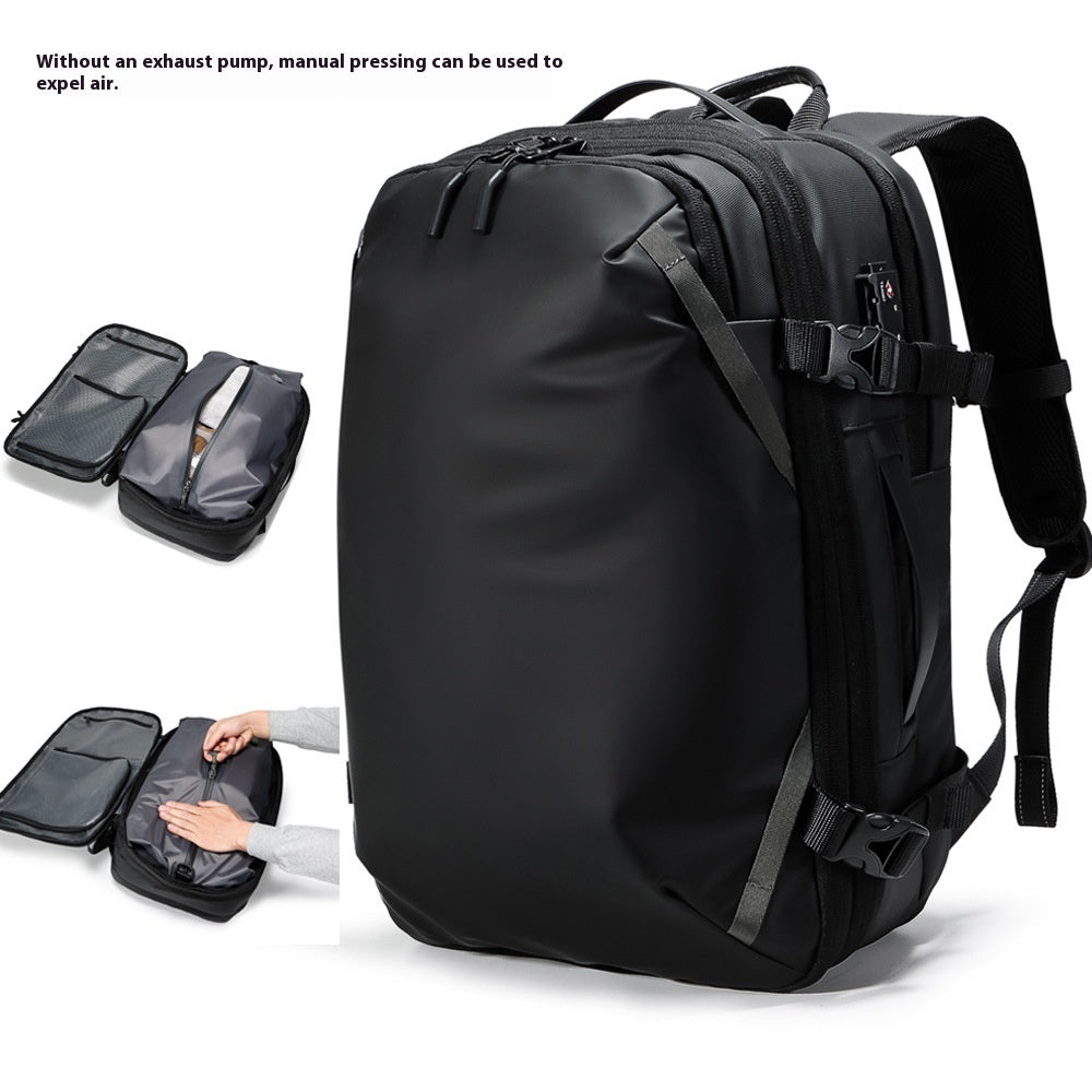 Men's Vacuum Compression Backpack Multifunctional Travel