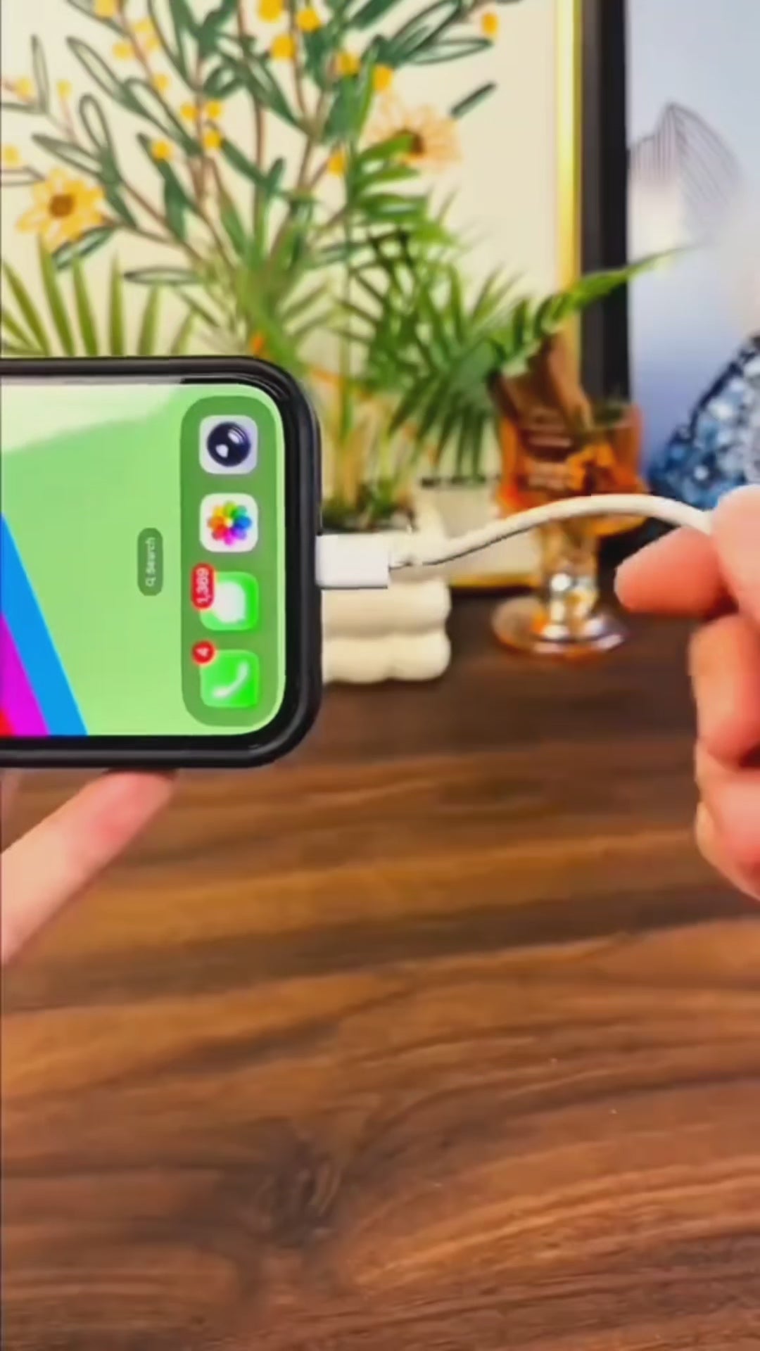 65W USB Fast Charging Cable With Foldable Phone Holder 2-in-1 Type-C Quick Charge Data Wire USB C Charging Line For Mobile Phone